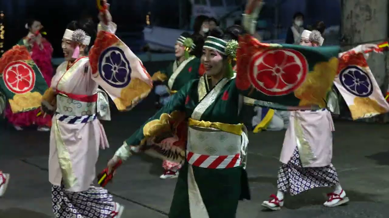[4K]濱長 花神楽｜恋をしませう、はりまや橋で。（よさこい東海道 沼津秋祭り 2025/第一市場演舞場)