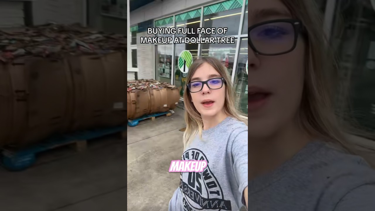 shopping for the CHEAPEST makeup routine😳 #dollartree #shopping #affordablemakeup #makeupchallenge