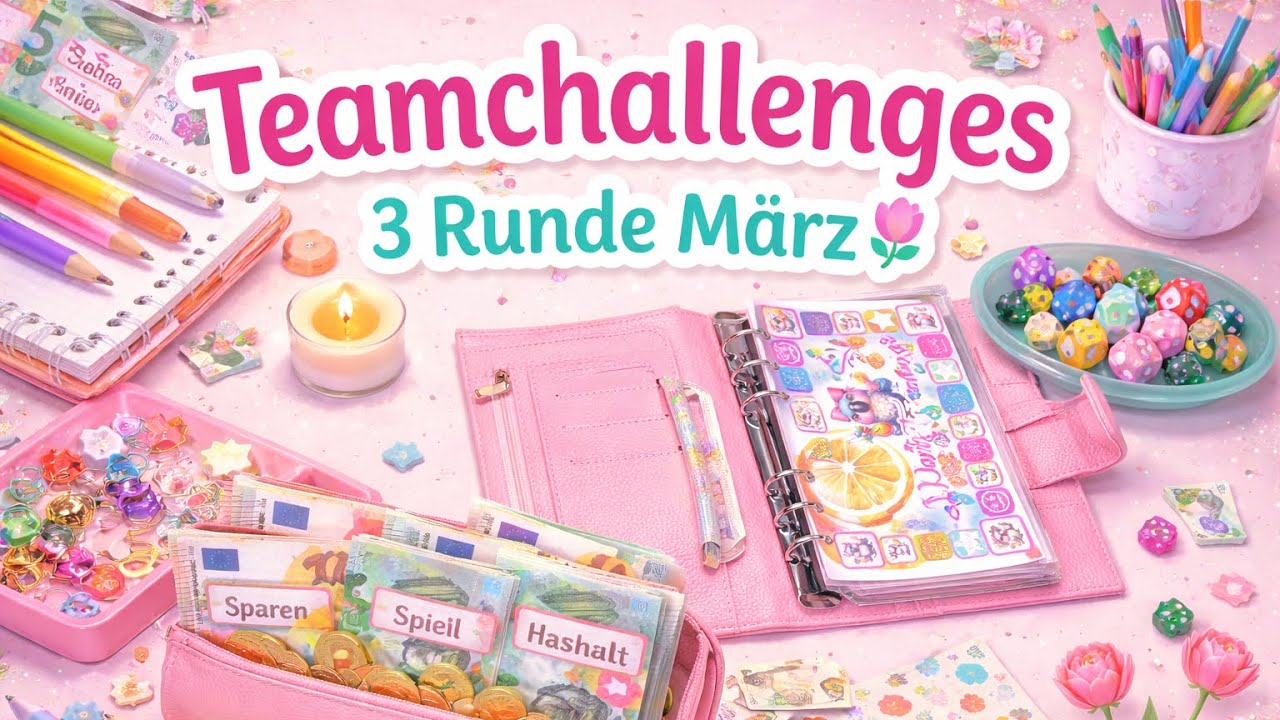 Teamchallenges 💖 | 3 Runde im März 🌷 | #sparenmitderumschlagmethode 