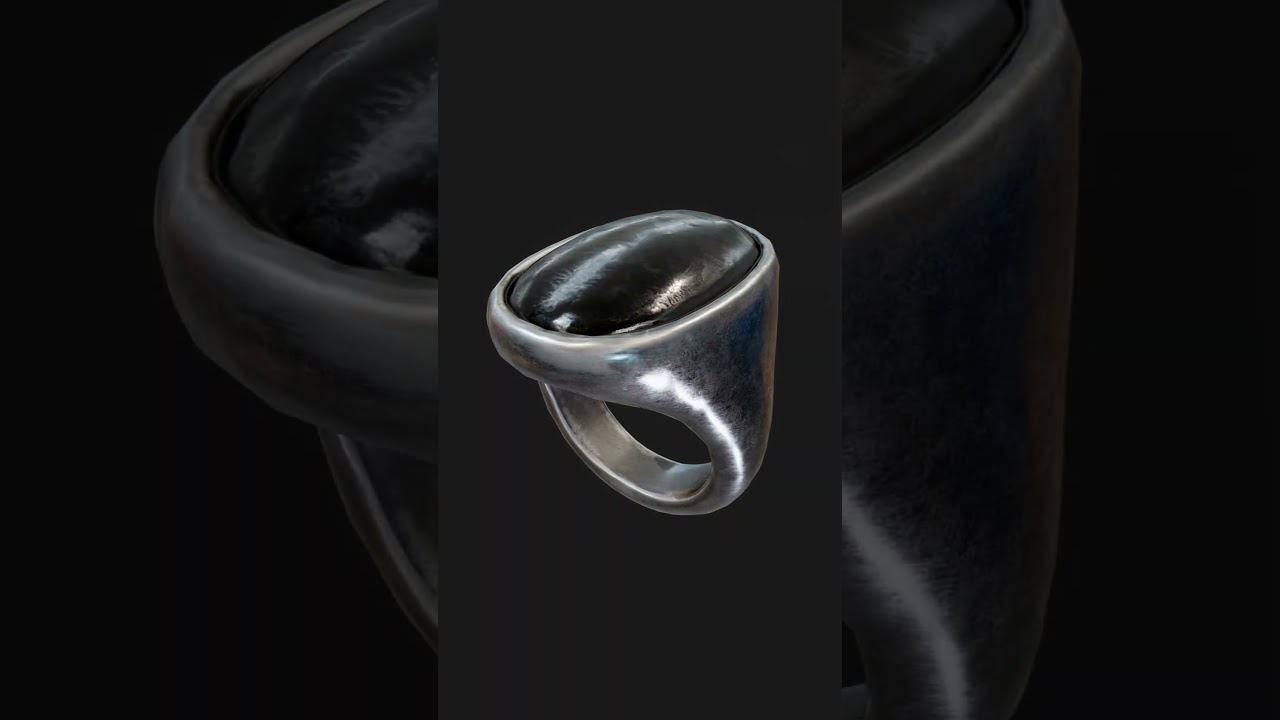 3D Texturing Process &ndash; Realistic Metal Ring in Blender #Shorts#3DTexturing #Blender3D #PBR