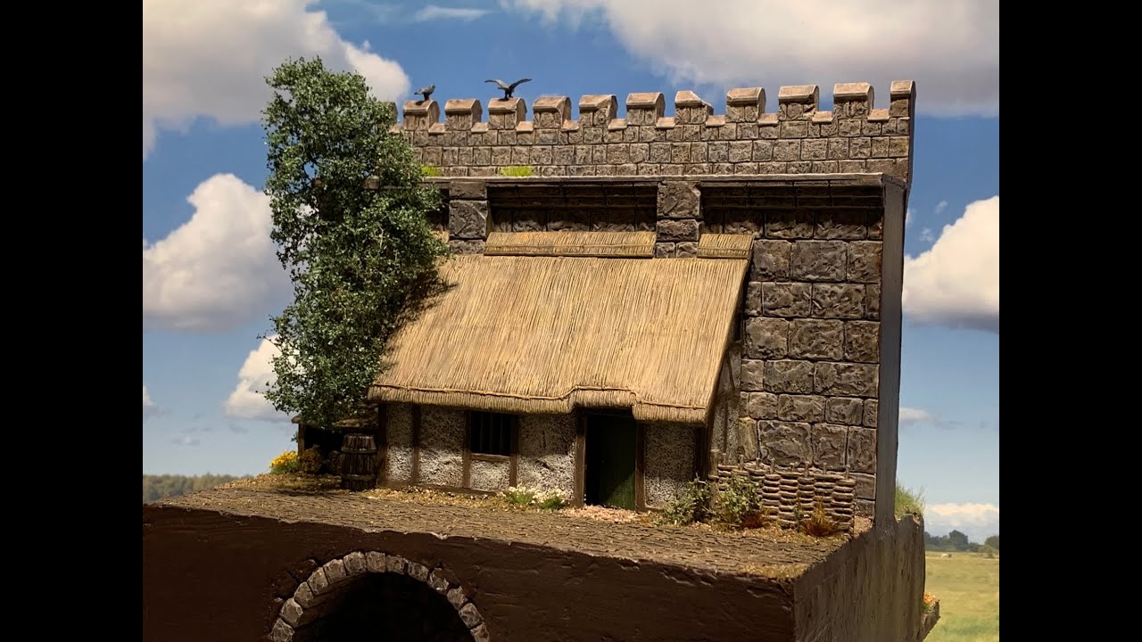Building a Town Wall Diorama in 28mm Scale