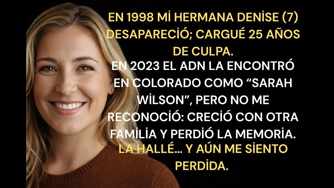 Mi hermana desapareció a los 7; 25 años después la encontré, pero sin memoria.
