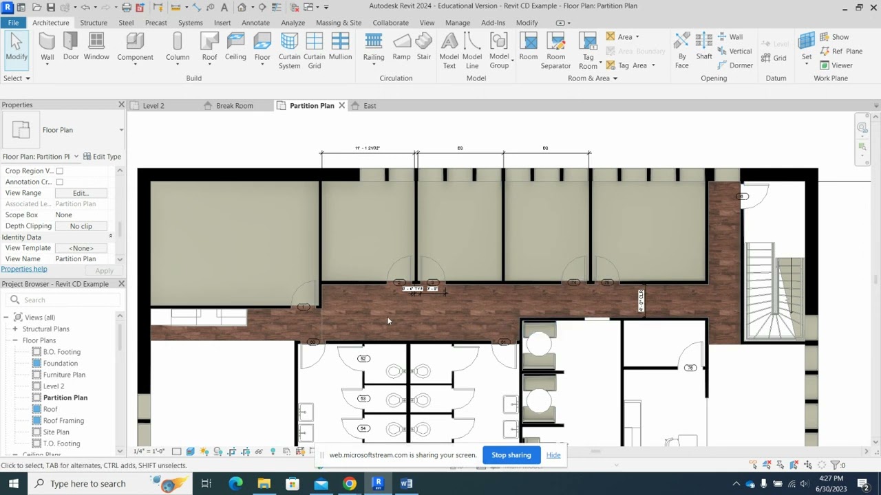 Добавление деревянного пола в Revit