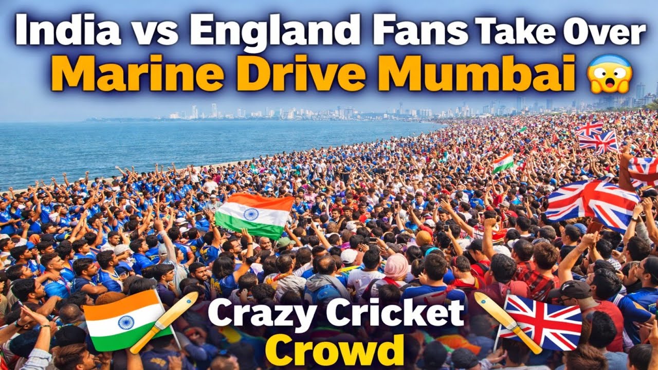 India vs England Team Bus Entry at Wankhede Stadium 😱 | Crazy Fans Crowd in Mumbai 2026 🇮🇳