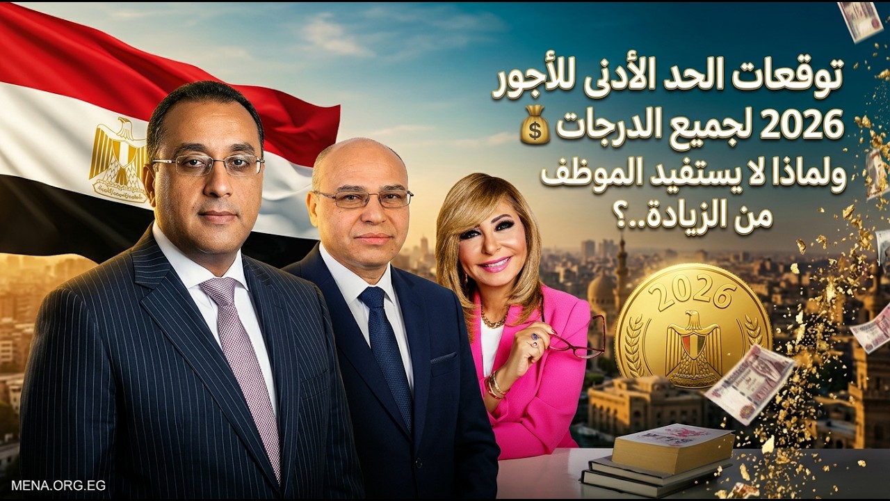 توقعات الحد الأدنى للأجور 2026 لجميع الدرجات 💰 ولماذا لا يستفيد الموظف من الزيادة..؟