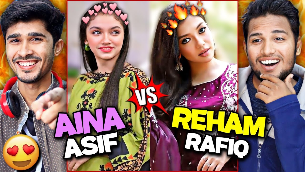 Reham Rafiq Vs Aina Asif Instagram +Trending Tiktok  Reel Reaction❤✨ #rehamrafiq #ainaasif