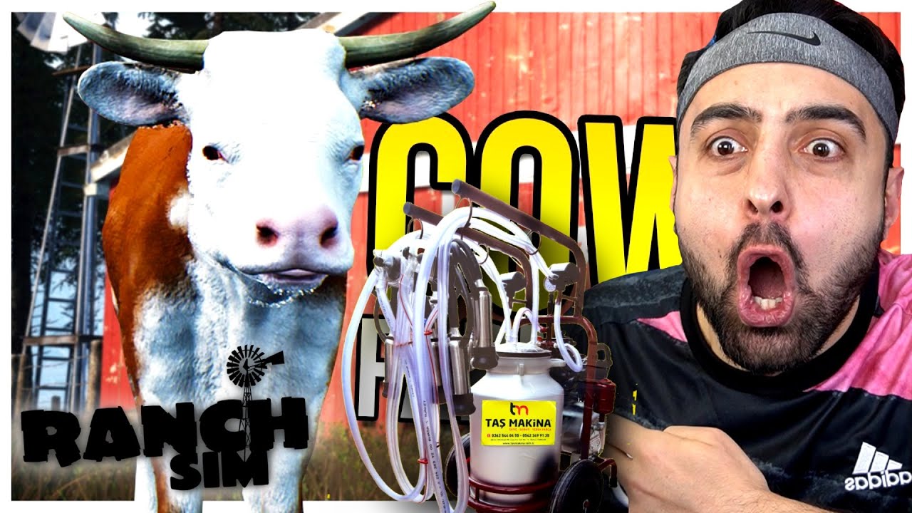 İNEK VE BOĞA ÇİFTLİĞİ KURDUK 😱 SÜT SAĞMA MAKİNESİ ALDIK ! RANCH SİMULATOR !