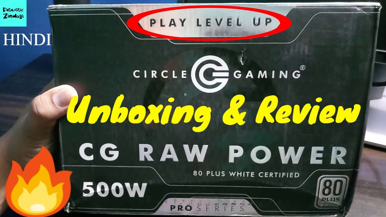 Circle Pro Series CG 500WATT 80+White Power Supply Unboxing and Review | Best budget power supply