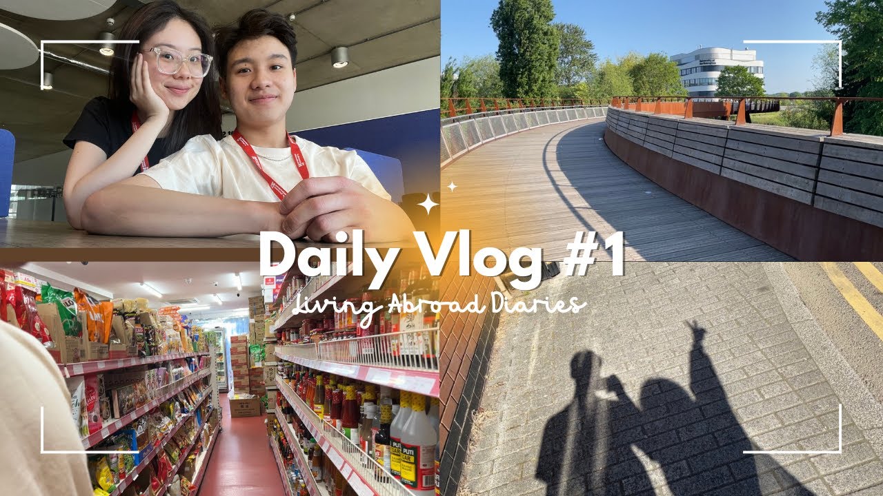 DAILY VLOG #1 | LIVING ABROAD DIARIES | AS A STUDENT IN NORTHAMPTON
