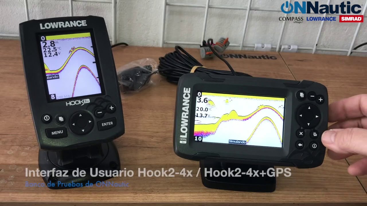 ONNautic: Producto. Características e Interfaz de Usuario Lowrance Hook2 4x y Hook2 4xGPS