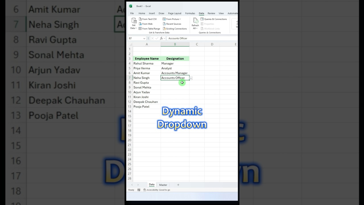 How to Create a Dynamic Dropdown List in Excel | Automatic Dropdown Update Trick