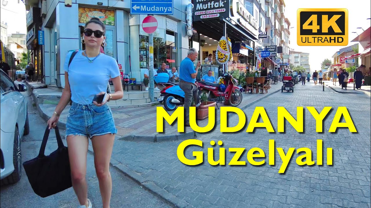 Bursa Mudanya Walking Tour 4K UHD 50fps | Mudanya Güzelyalı 2024