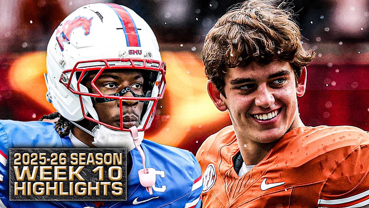 ГЛАВНЫЕ МОМЕНТЫ 10-Й НЕДЕЛИ сезона студенческого футбола 2025-26 🎥 | ESPN College Football