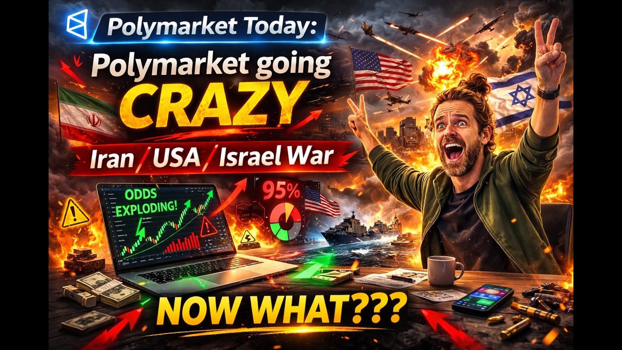 Polymarket TODAY: WAR Drives Polymarket CRAZY! I Get to Say Told You So!! But Now What?? 📈📉💲