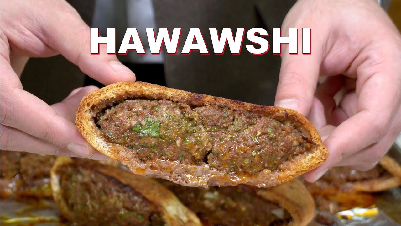 Как приготовить египетский бургер с питой и карманом | (Hawawshi) حواوشي | The Egyptian Cook