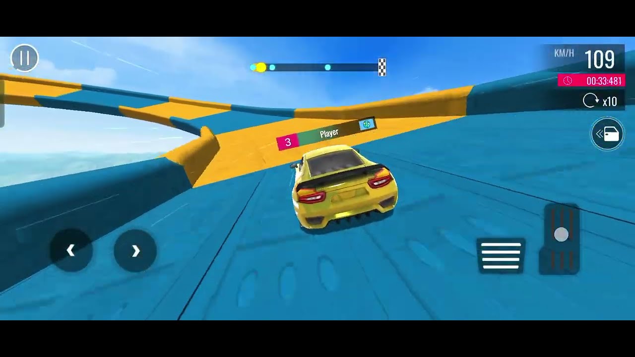 Car Game Racing Track no 8  Car Racing Game Gameplay – Amazing Track Racing Challenge 🚗🔥
