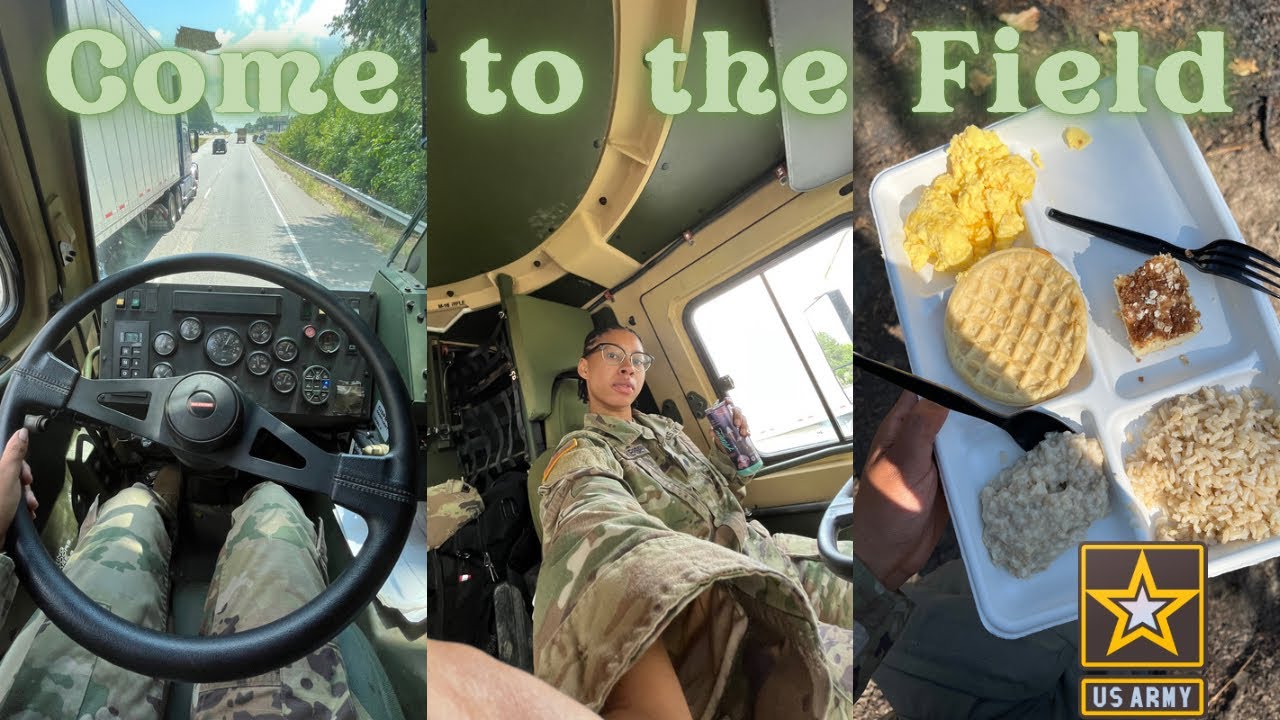 army vlog: what its like in the field (grwm, eats, lmtv, my tent)