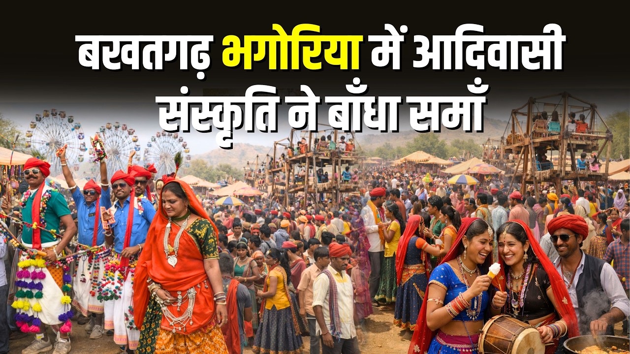 बखतगड़ भगोरिया में दिखी आदिवासी संस्कृति - पहनावे की झलक #cblive