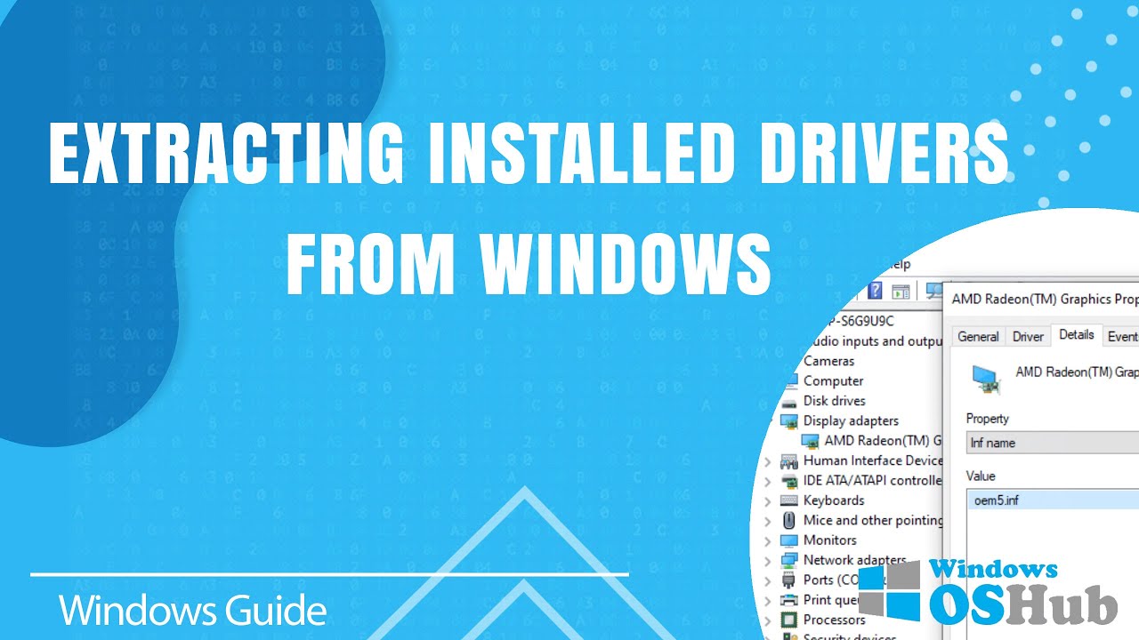 Extracting Installed Drivers from Windows 11