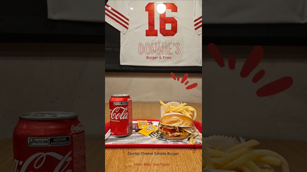 Combo Cheese Salada Burger - Donnie's Burger & Fries | Itaim Bibi | Sao Paulo | Brazil | Mr Foodie