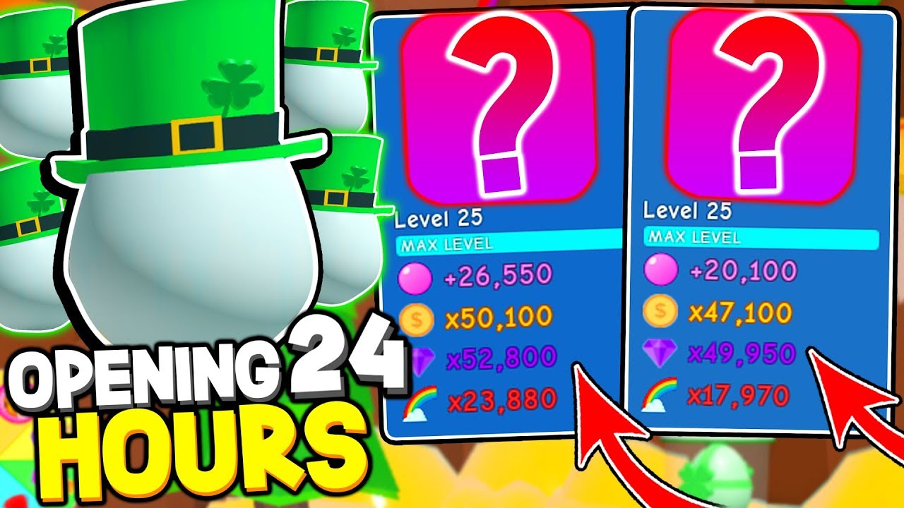 🍀 OPENING SECRET PORTAL UPDATE PETS FOR 24 HOURS IN BUBBLE GUM SIMULATOR! *AND I GOT THIS*Roblox