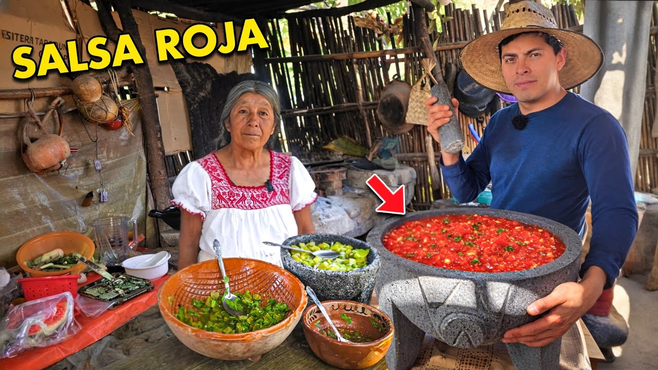 Probamos la SALSA roja de MOLCAJETE 