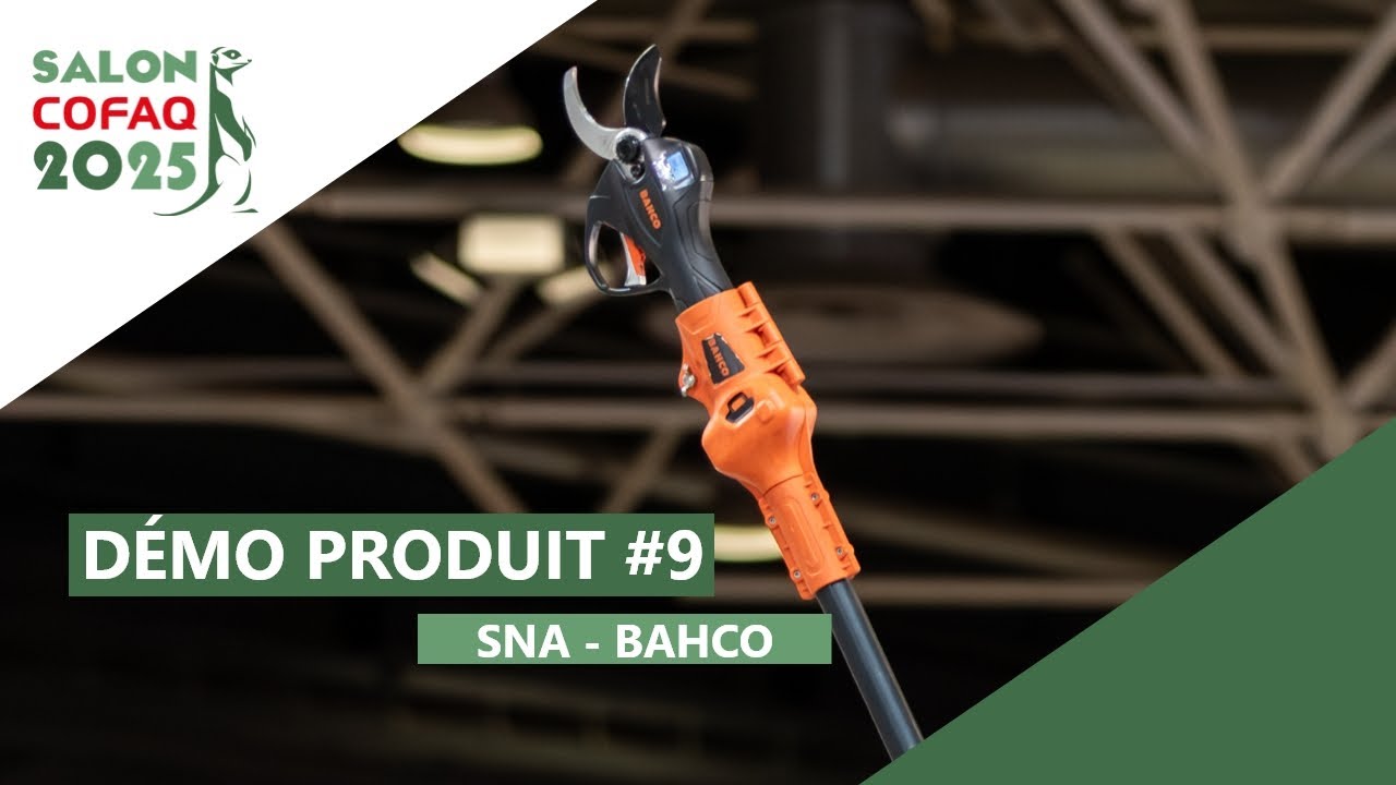 Sécateur sans fil sur batterie @SNA BAHCO – Démonstration complète | Salon COFAQ 2025 #9