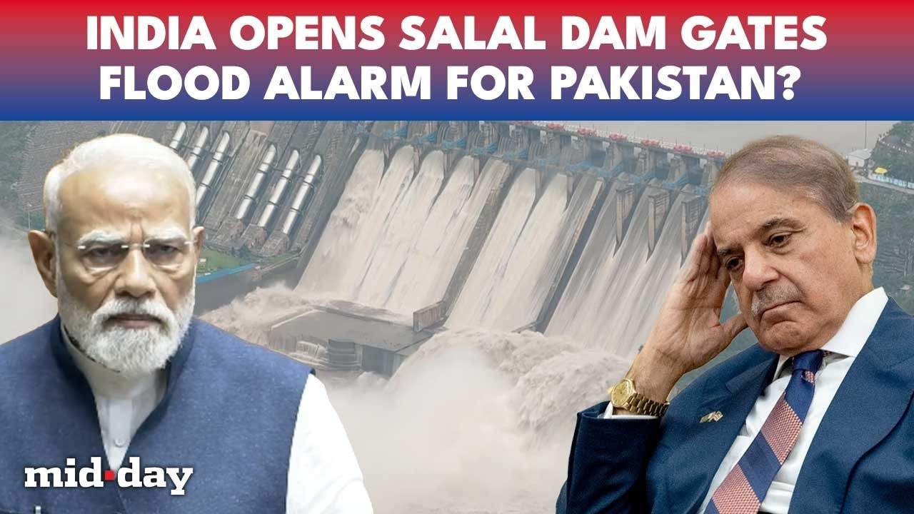 BLOW To Pakistan? India OPENS Salal Dam Gates In J&K | Pakistan Watches Chenab Amid Indus Water Row