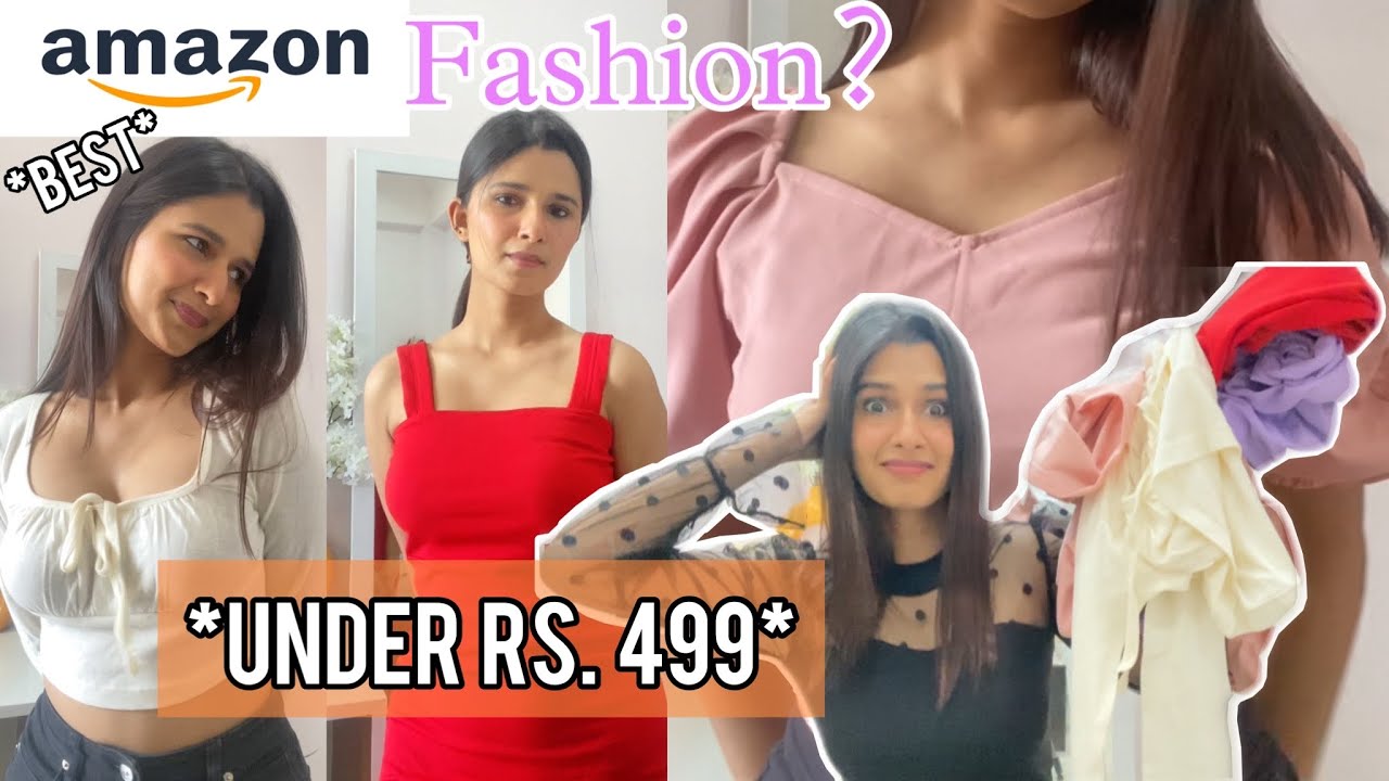UNDER 500 AMAZON HAUL😍| *HUGE* Amazon Fashion Try-On Haul| I’m shook!!!😳👀#amazonfashion