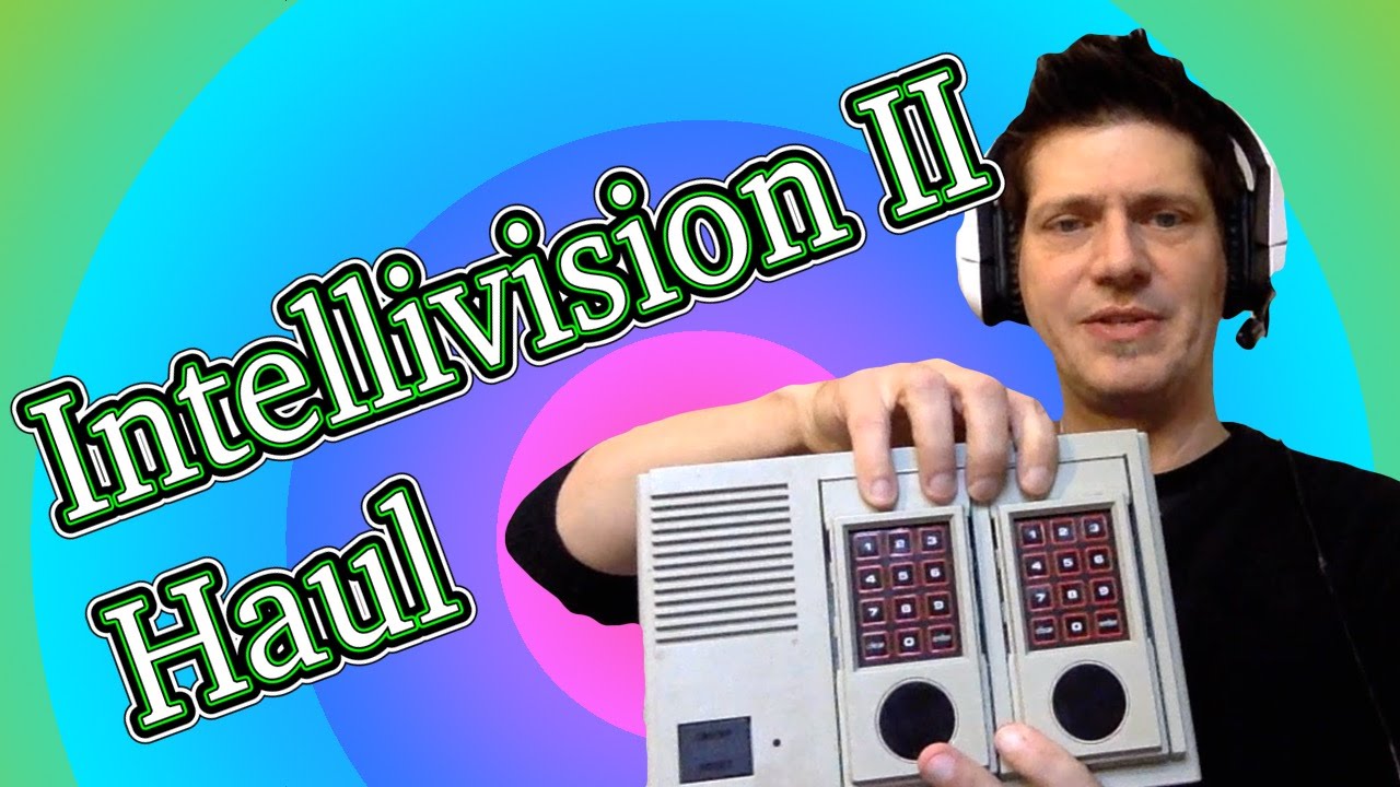 Intellivision II Haul With Games and Overlays