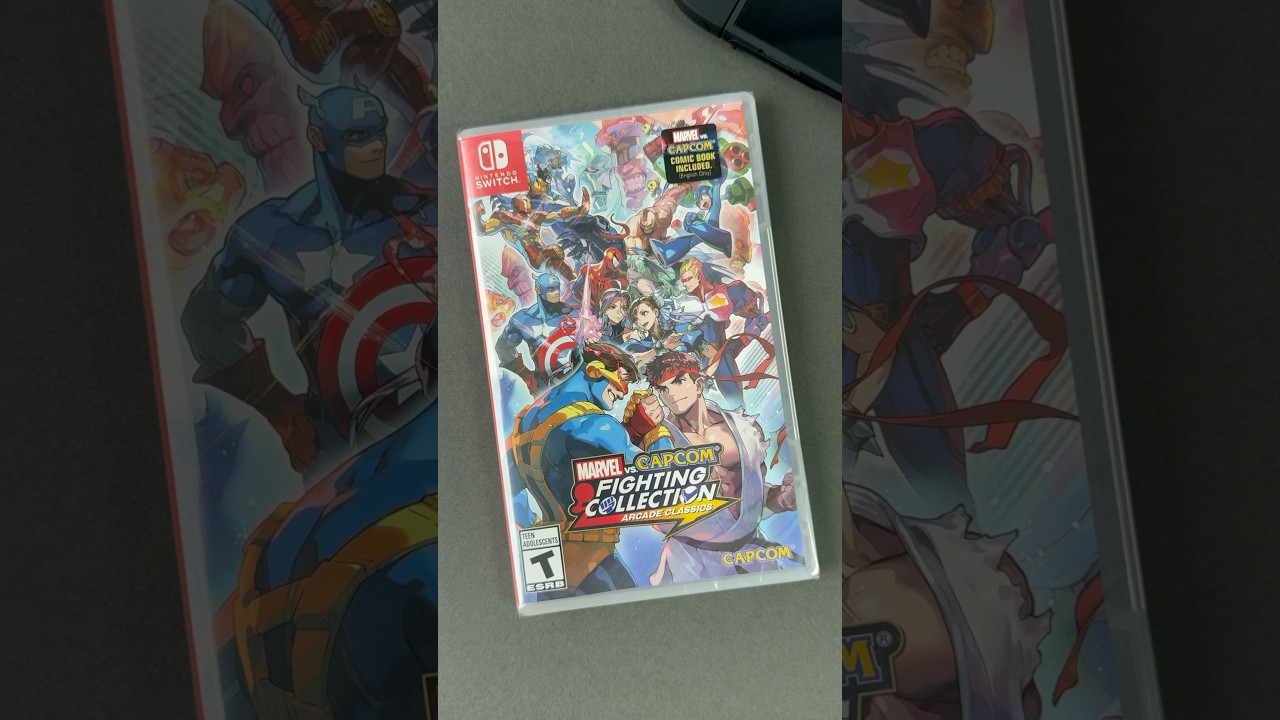 Marvel vs Capcom Fighting Collection Unboxing Nintendo Switch 2 #marvelvscapcom  #nintendoswitch2
