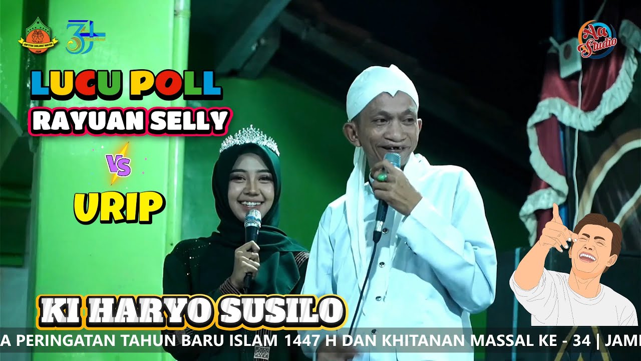 LUCU POLL !!! RAYUAN SELLY & URIP | WAYANG SANTRI KI HARYO SUSILO