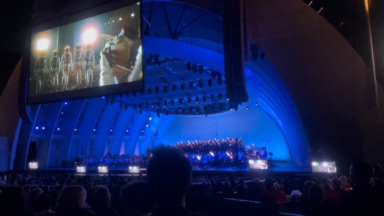 2001: A Space Odyssey live with orchestra - monolith on the moon scene 08/03/23 Hollywood Bowl