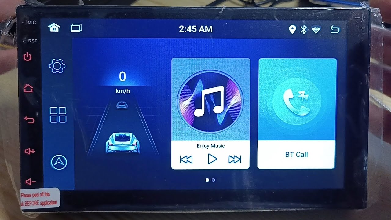 2DIN радио Android 11 1G/16G - WIFI GPS RDS USB - Модель: G-706TA - распаковка