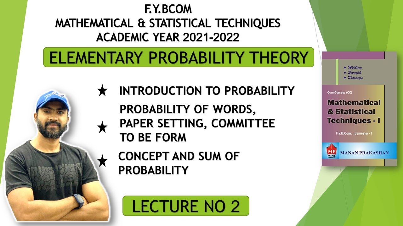 #2 Fybcom maths sem 1, Elementary Probability Theory | Siraj Shaikh |