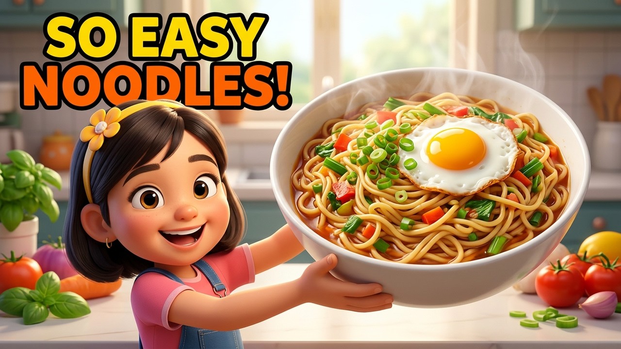 “Fun Kids Cooking Noodles 🍜 | Easy Cooking for Kids | Learn, Cook & Play Together!”