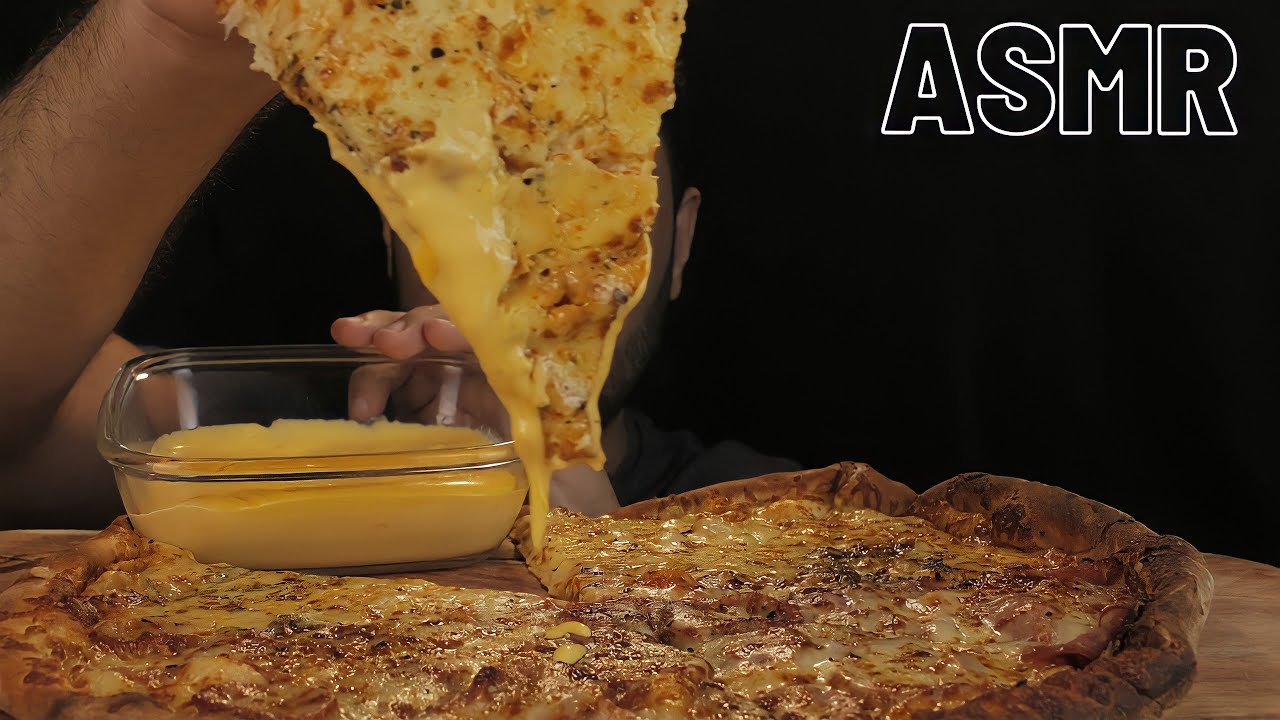 ASMR COMIDA PIZZA MUSSARELA🍕 (MUKBANG BRASIL) SONS DE MASTIGA&Ccedil;&Atilde;O - GUSTAVO MINEIRO