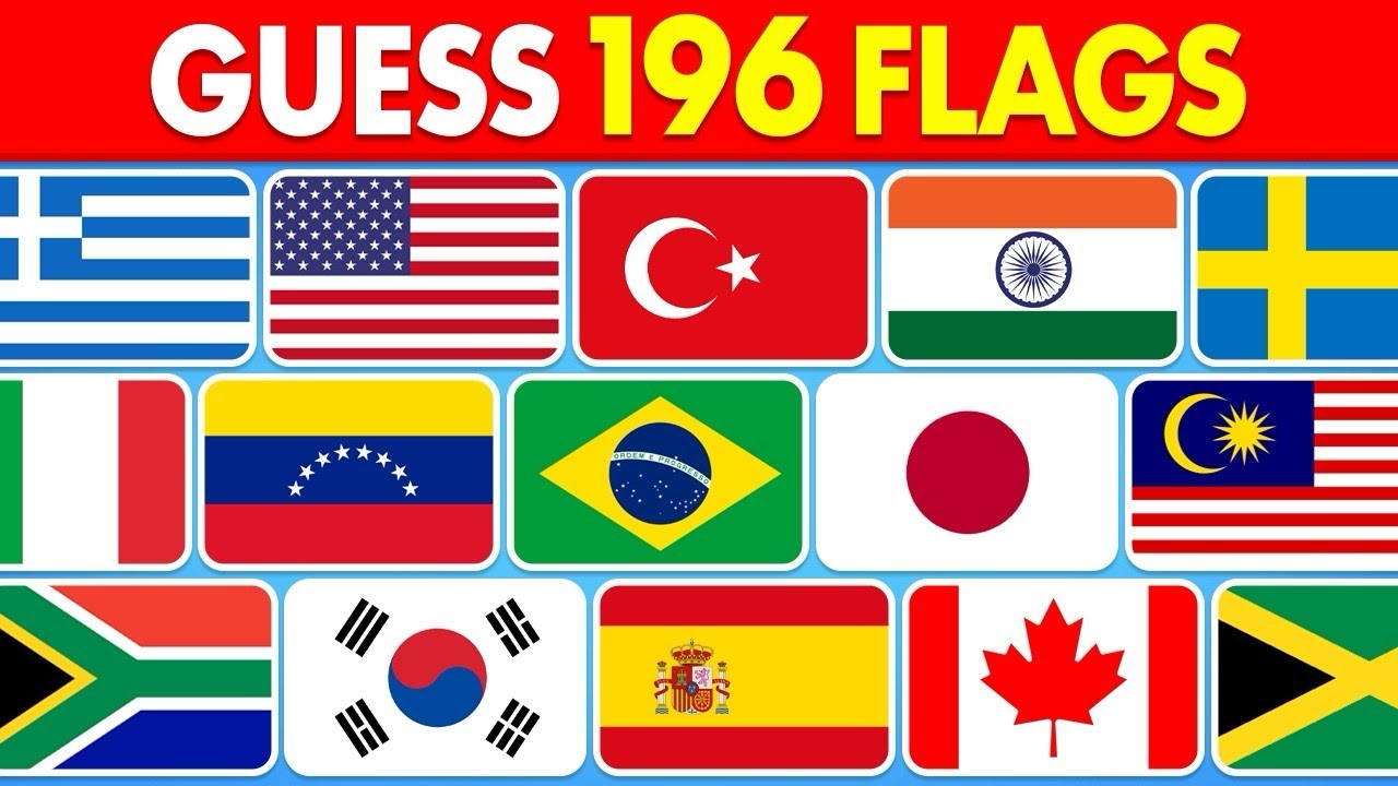 Guess all the 196 Flags of the World - Guess the Country by Flag Quiz 🚩🌍 | Quiz Raven