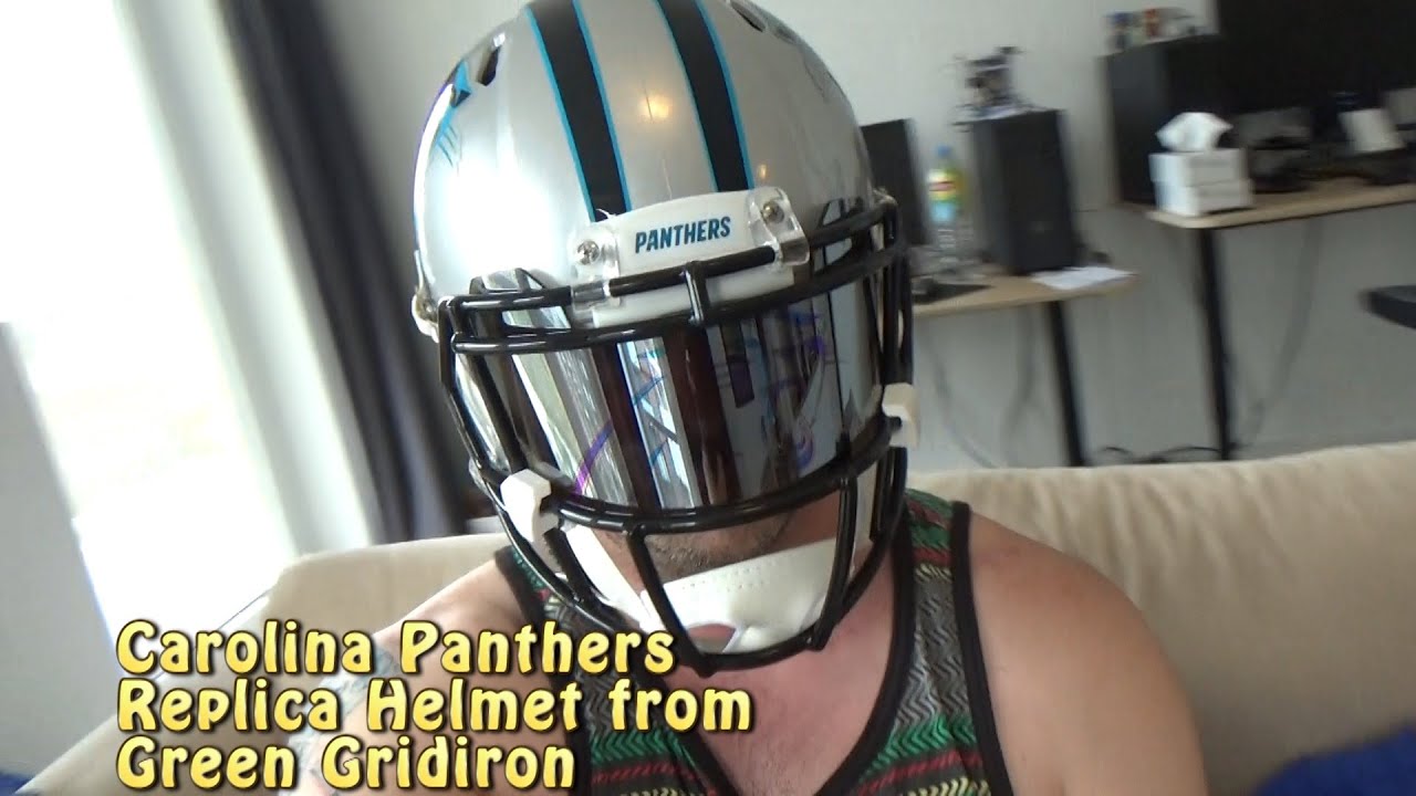 NFL replica Panthers Helmet unboxing 06-27-2021