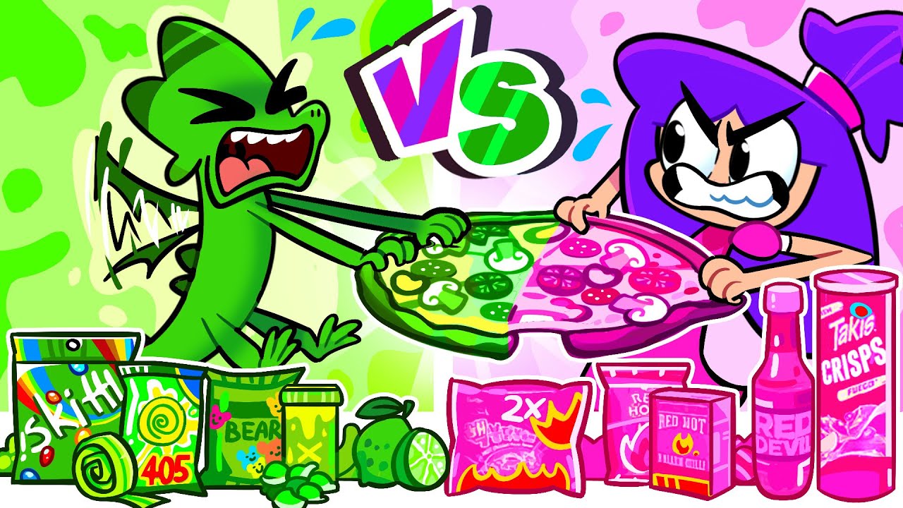 💗 Pink VS Green! 💚 Learn to Share with Viv and Denny | Funny Kids Cartoon