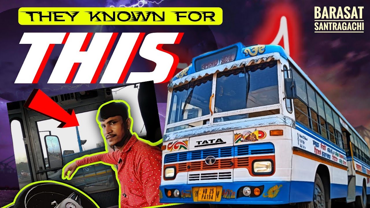 Barasat To Santragachi via Newtown - Stormy Bus Ride In Kolkata! 🔥 It's Highway Time