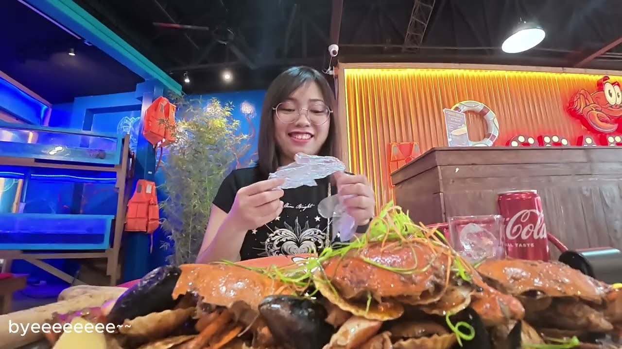ONLINE DIARY- Celebrating VALENTINE at CRAB PRO (SEAFOOD MUKBANG) rawr~