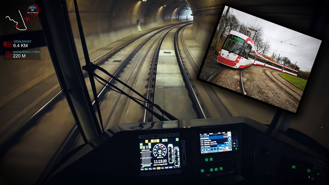 The Power Of Love a výluková linka 1 Brno [Tram Cab View] [CZ překlad]