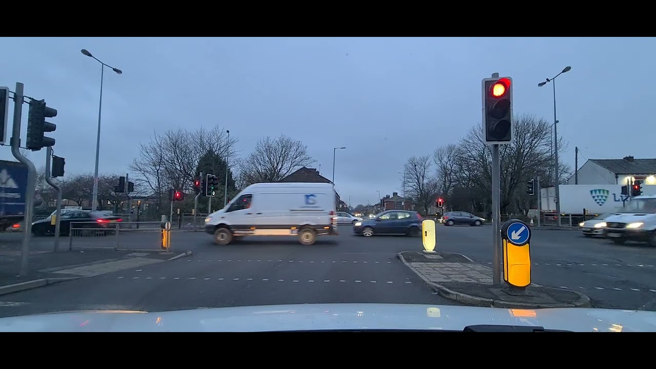 Drive Northwest UK, Chadderton, Oldham to Heckmondwike, Kirklees. Started gloomy but got better.