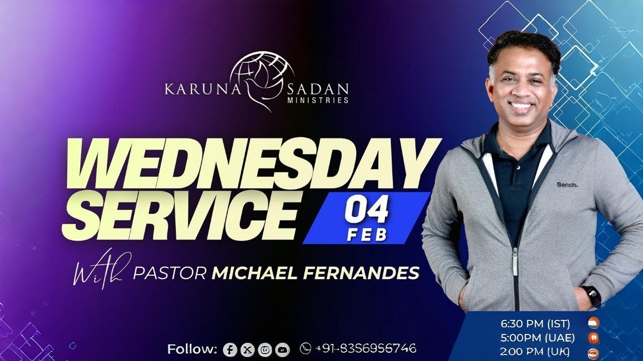 20260204 | KSM |  Wednesday Service | [ LIVE 🔴 ] Pastor Michael Fernandes