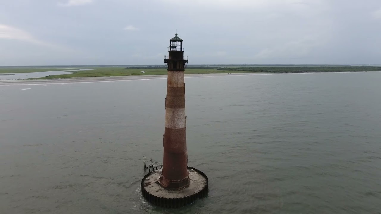 Voyage to a Remote Lighthouse | Drone Footage of Morris Island Lighthouse