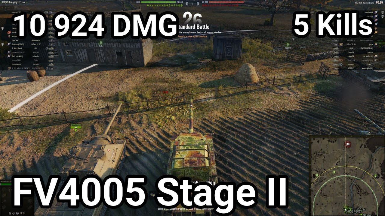 FV4005 Stage II - 10 924 damage / 5 kill / 348 assist