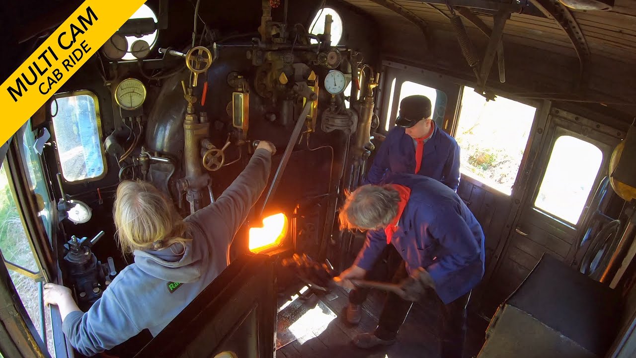🇸🇪 Footplate Ride 1910: View inside the cab: ZLSM: Miljoenenlijn: Kerkrade - Simpelveld 17/5/2022