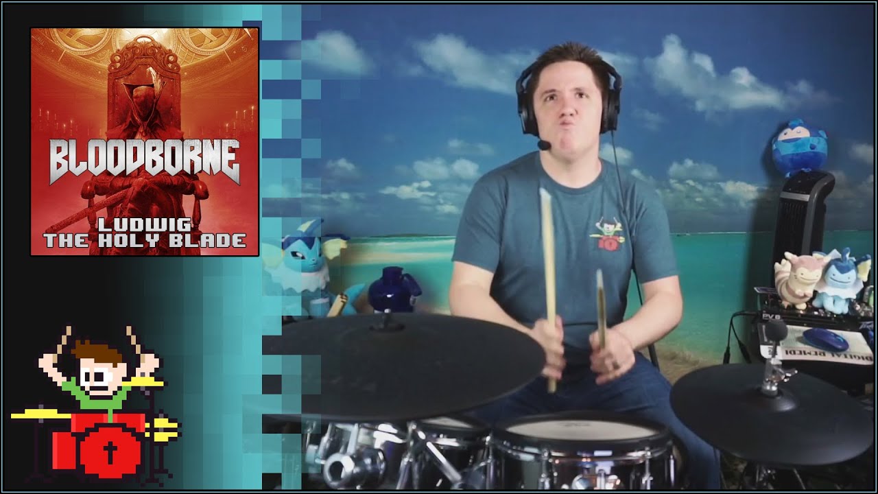 Ludwig, The Holy Blade DOOM VERSION On Drums!