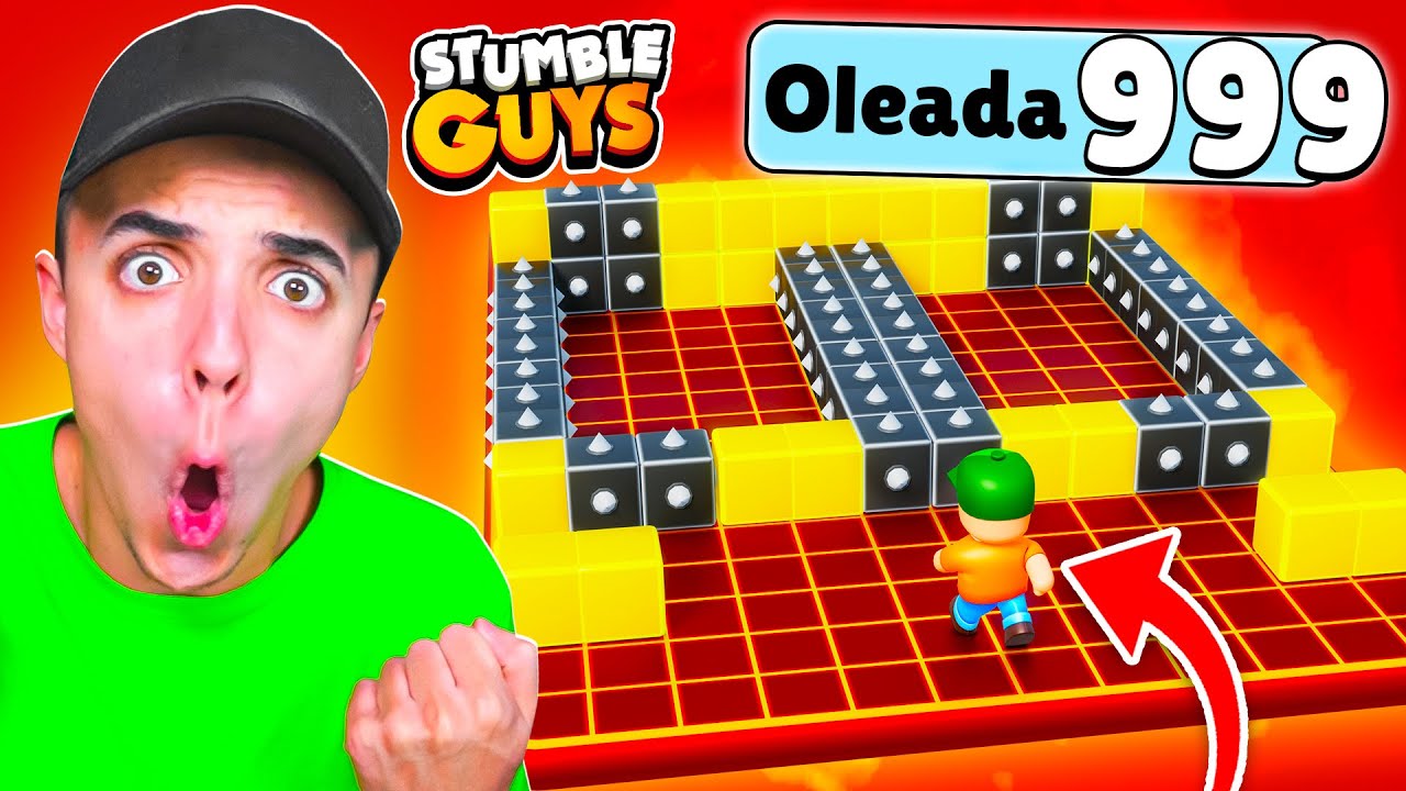 CONSEGU&Iacute; 999 OLEADAS en BLOCKDASH LEGENDARIO INFINITO! 😱 STUMBLE GUYS